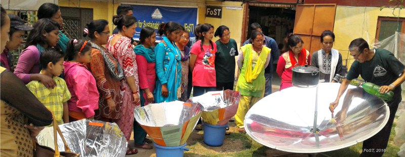 Solar cooking workshop in Nepal